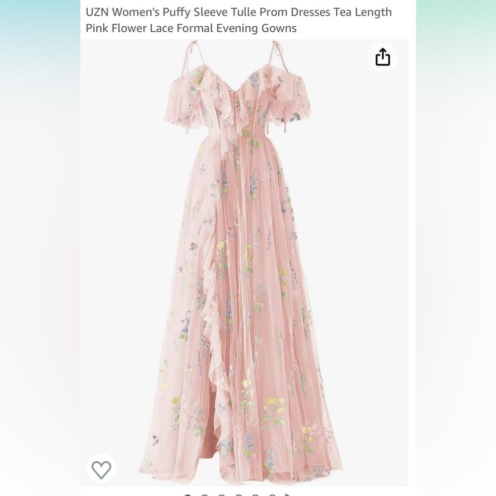 Flower long dress